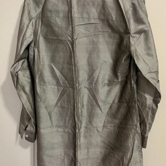 Michael Kors Silk / Cotton Silver Dress - Picture 4 of 12